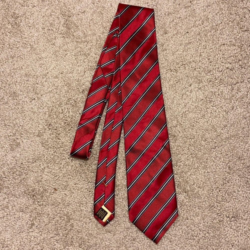 Donald Trump Signature Collection Stripped Red Tie